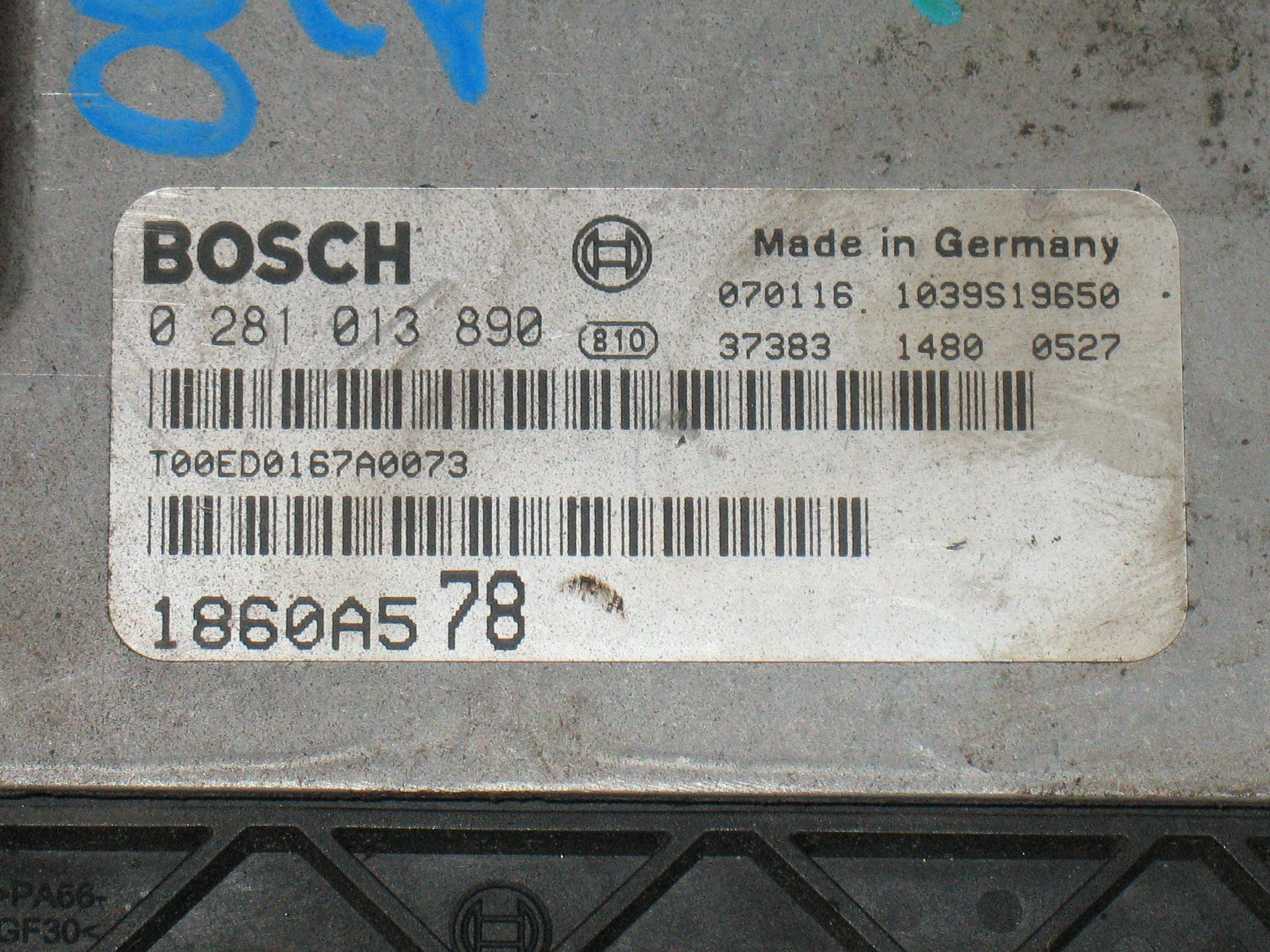 ECU CENTRALINA MOTORE Mitsubishi Outlander 2.2DID 1860A578 0281013890 EDC16U31