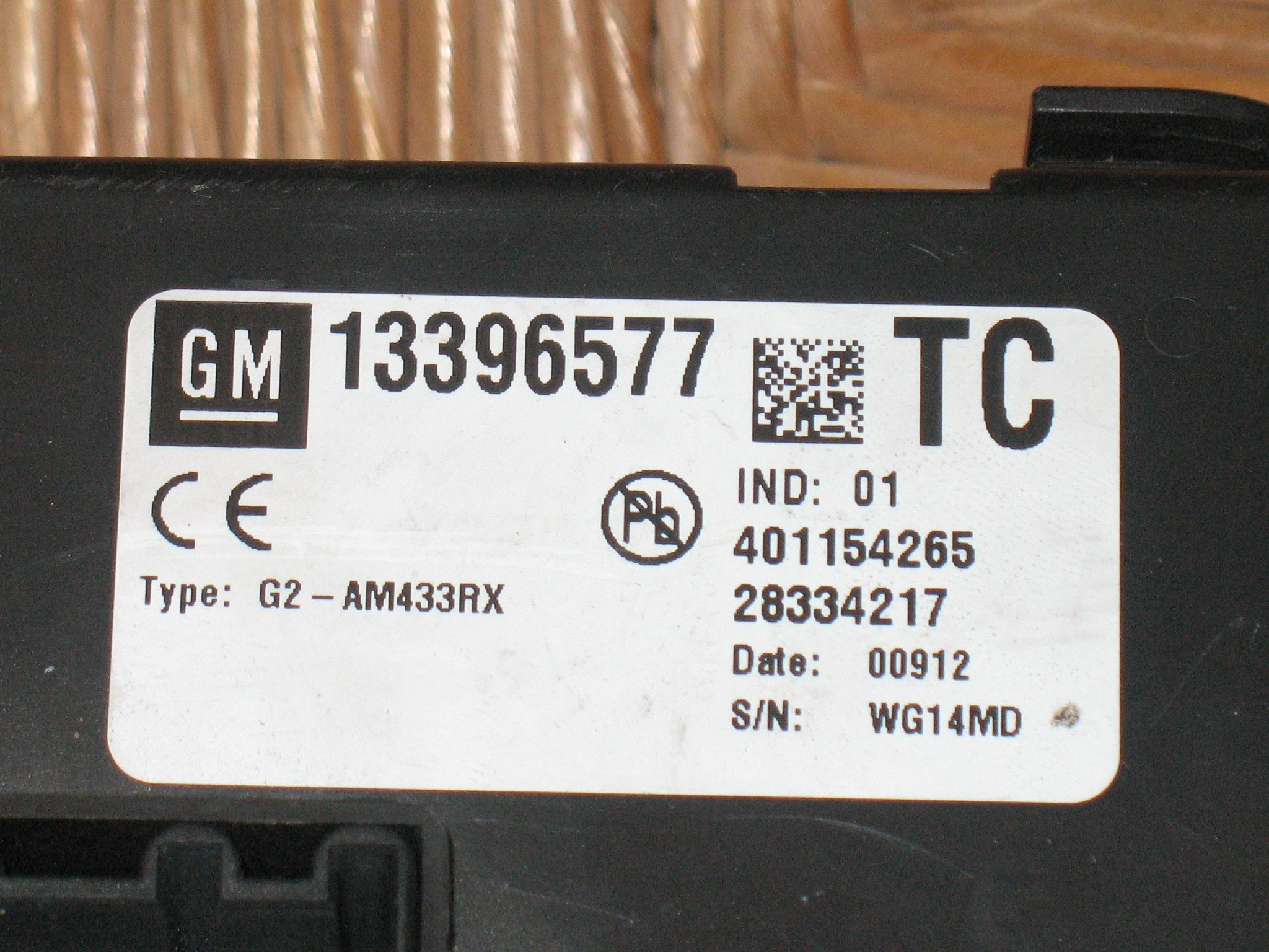 BODY COMPUTER COMFORT CONTROL MODULE OPEL MERIVA B 13396577 TC 13396577TC