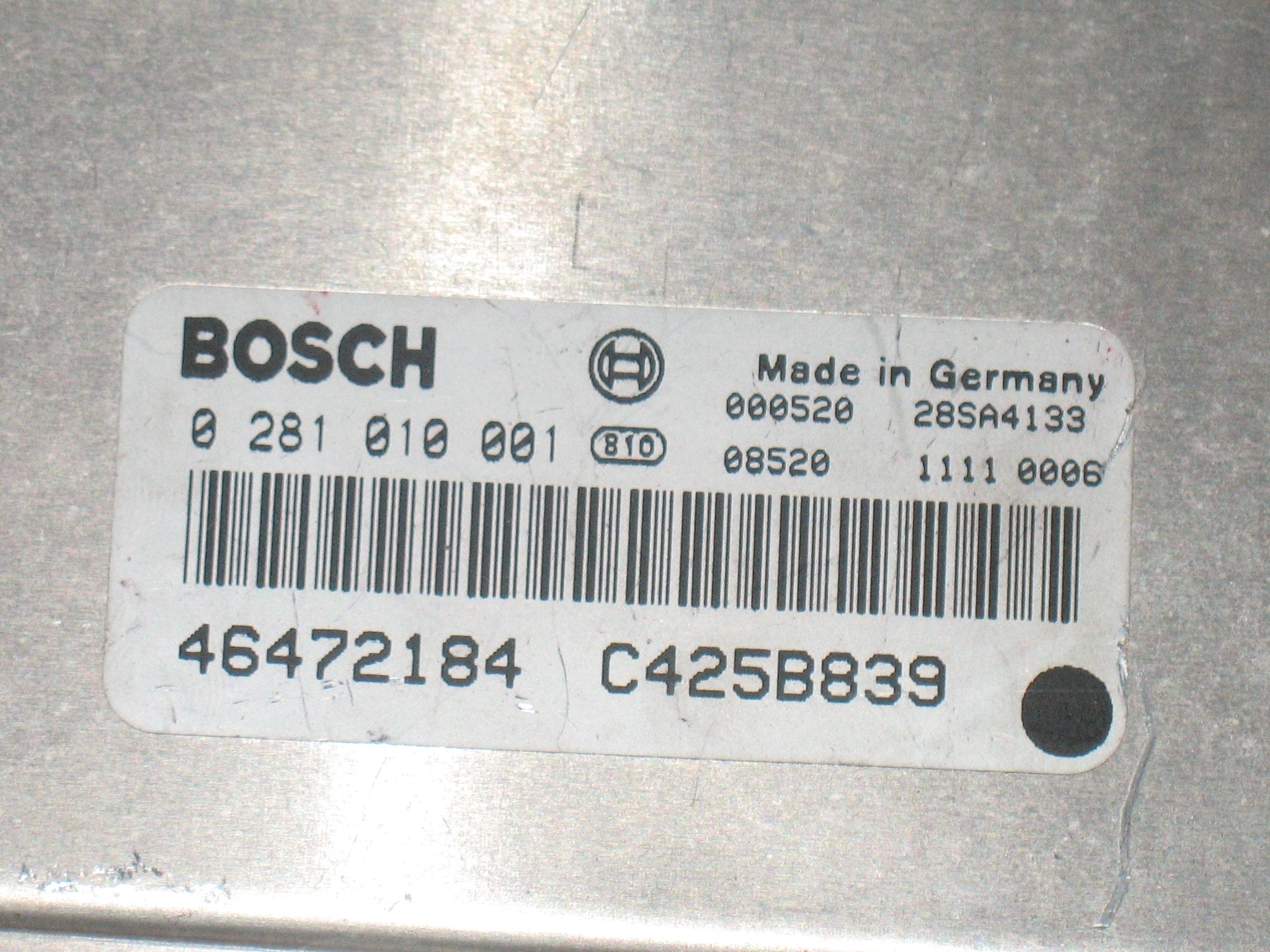 Ecu motore lancia lybra 2.4 jtd bosch 0281010001