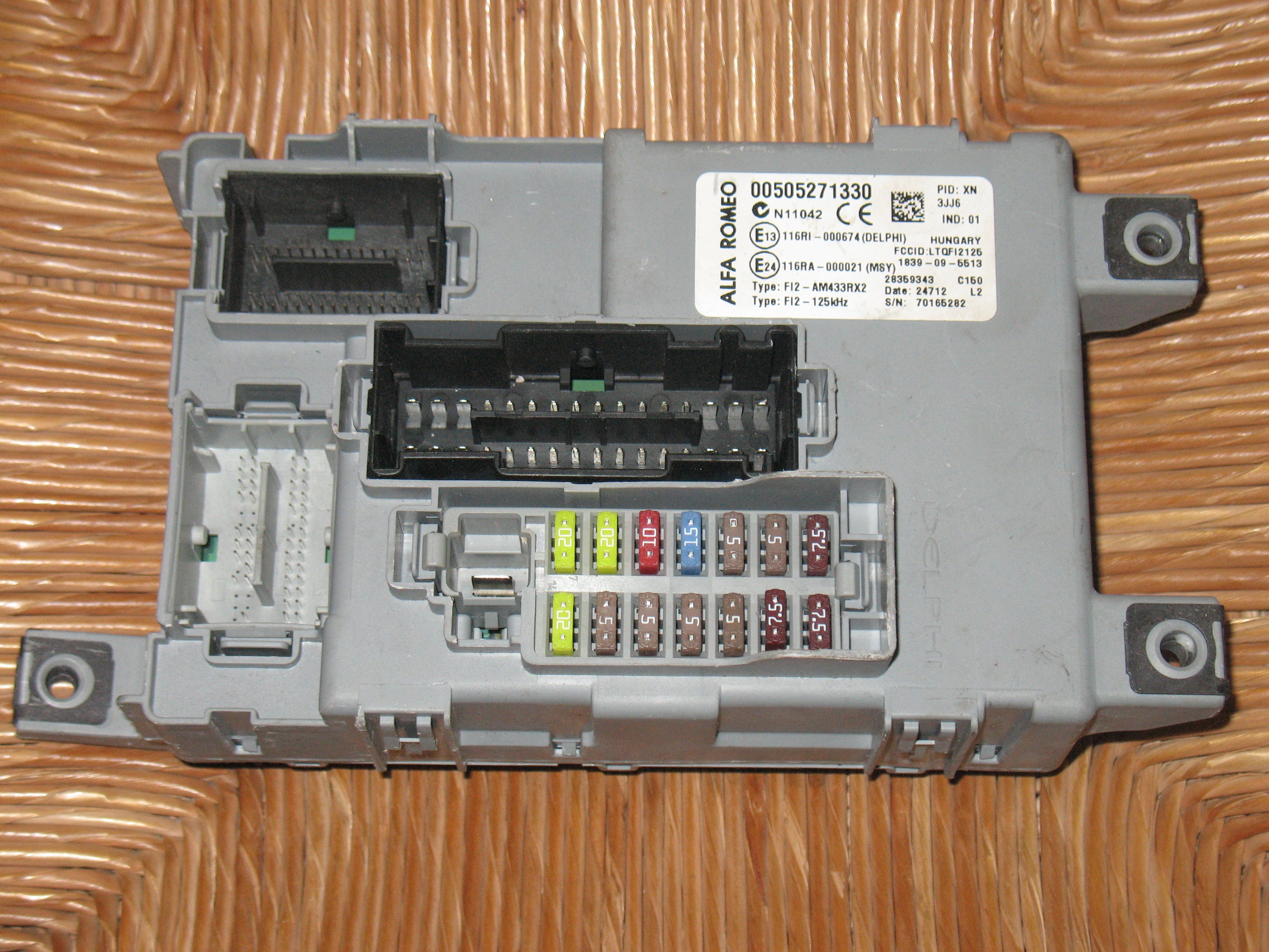 Body alfa romeo mito blocchetto chiave 00505271330 505271330