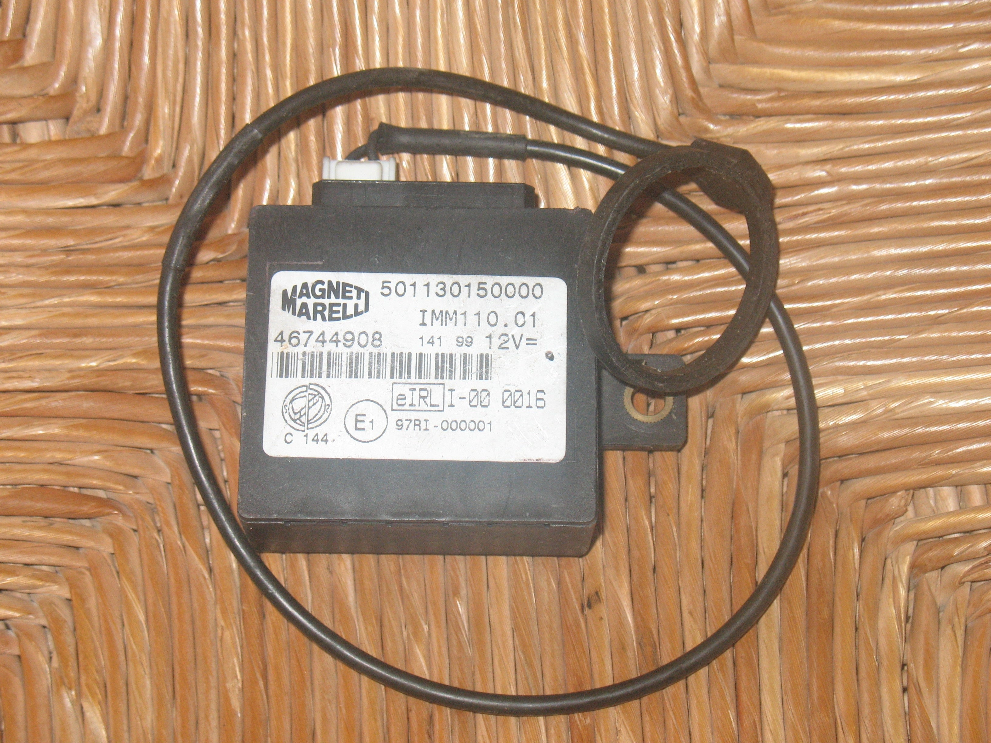 Centralina Code MAGNETI MARELLI : 46744908 501130150000 IMM110.01 C144