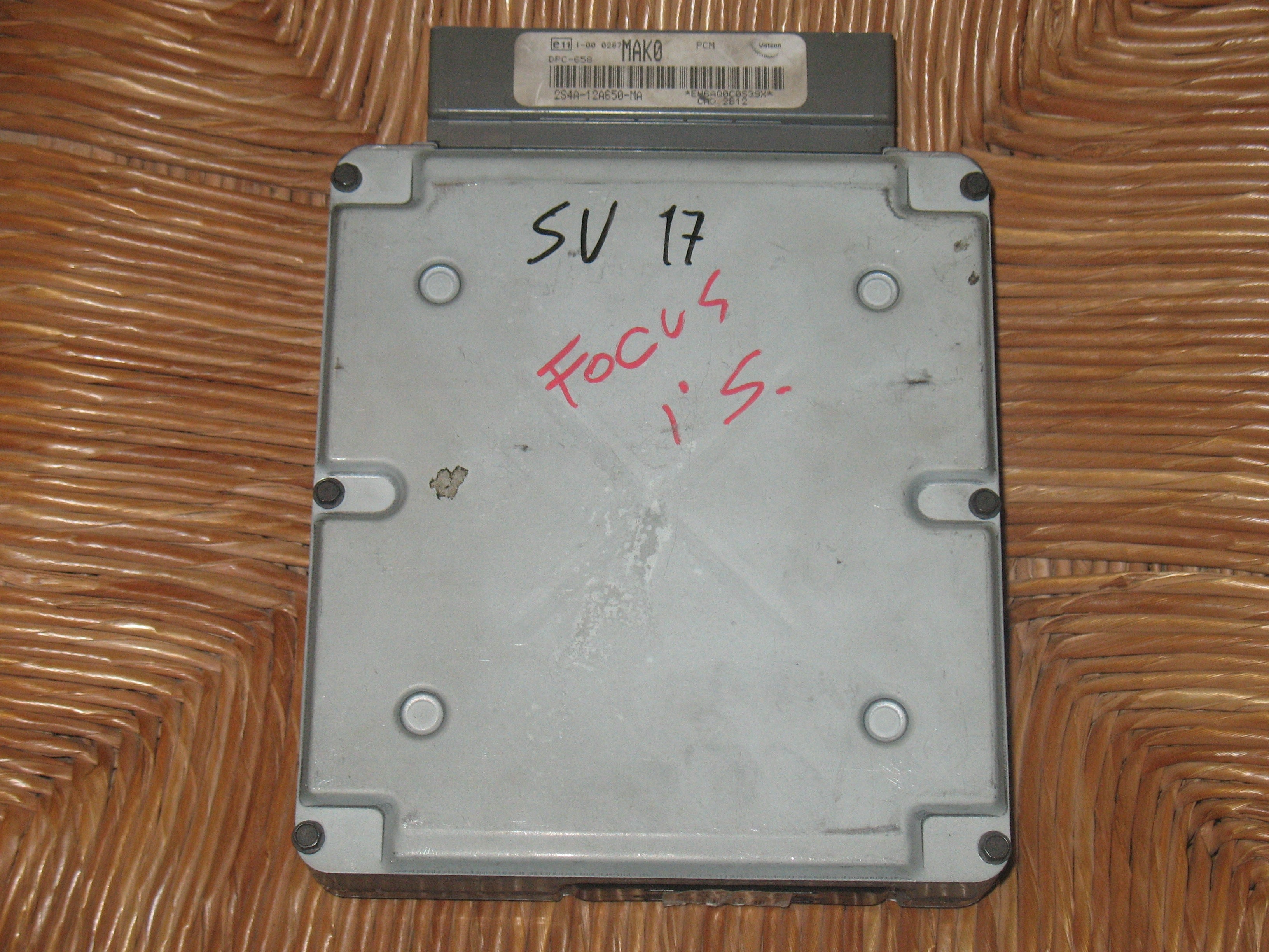 CENTRALINA MOTORE FORD FOCUS 1.8 TDDI VISTEON 2S4A-12A650-MA 2S4A12A650MA MAKO DPC-658 mak0