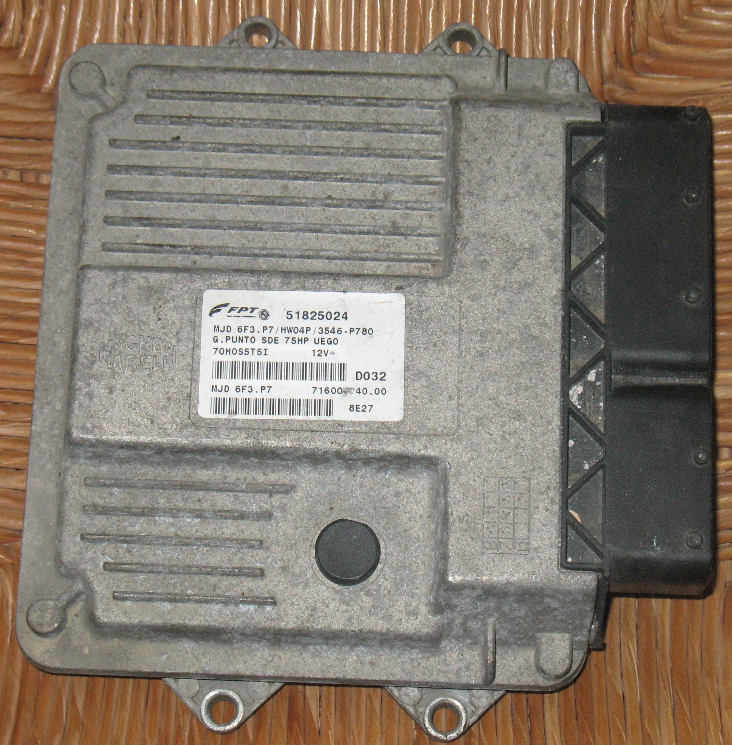 Centralina Motore Fiat Grande Punto cc 1.3 MJD MAGNETI MARELLI 51825024 MJD 6F3.P7/HW04P