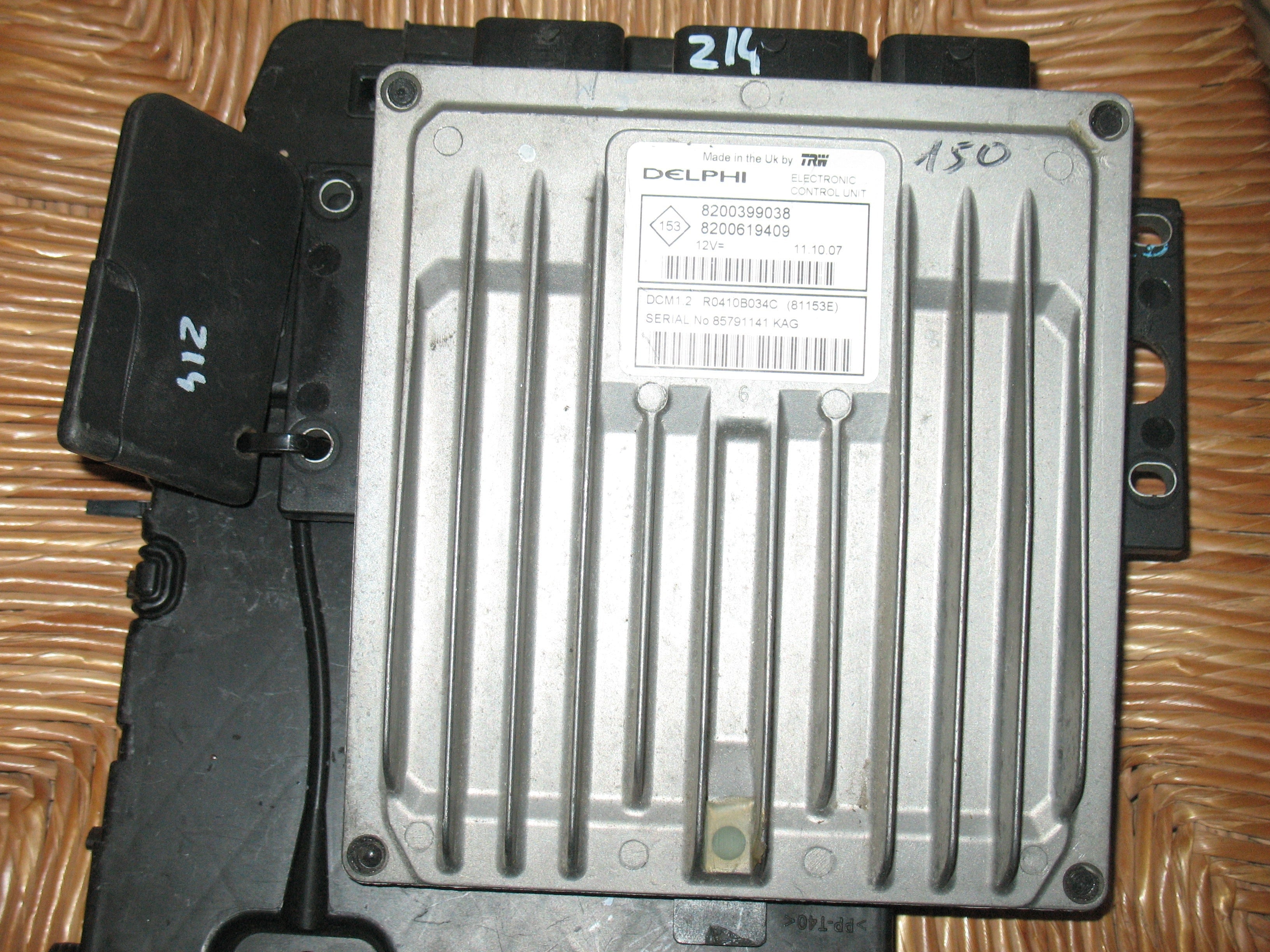 KIT CENTRALINA MOTORE RENAULT KANGO 1.5 DCI DELPHI r0410b034c 8200399038 8200619409 8200780021