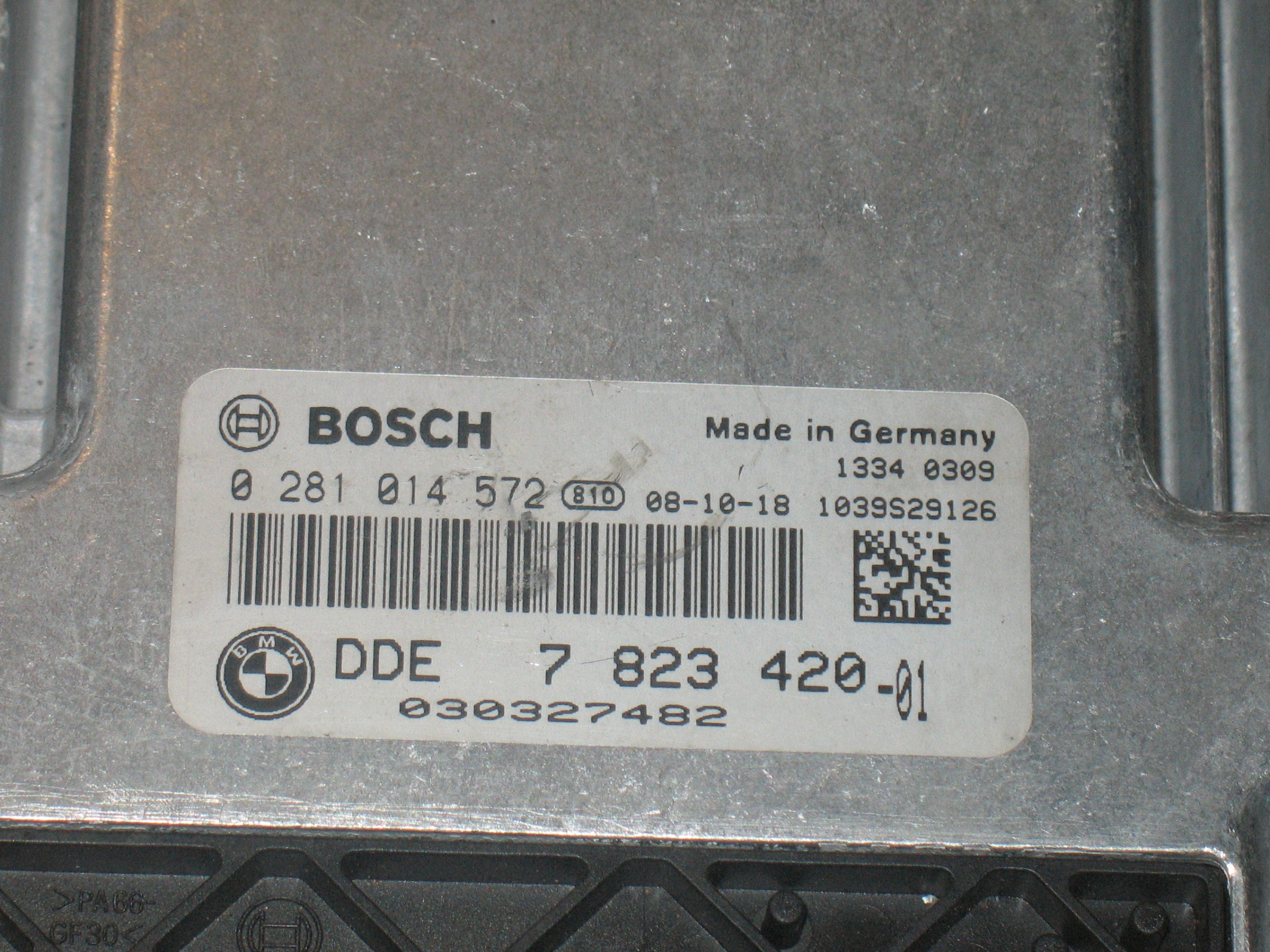 kit ECU BMW E90 320 2.0 D BOSCH 0281014572 DDE 7823420 body 61.35-9147226-01 SIEMENS VDO 5WK4 9513YBR con chiave