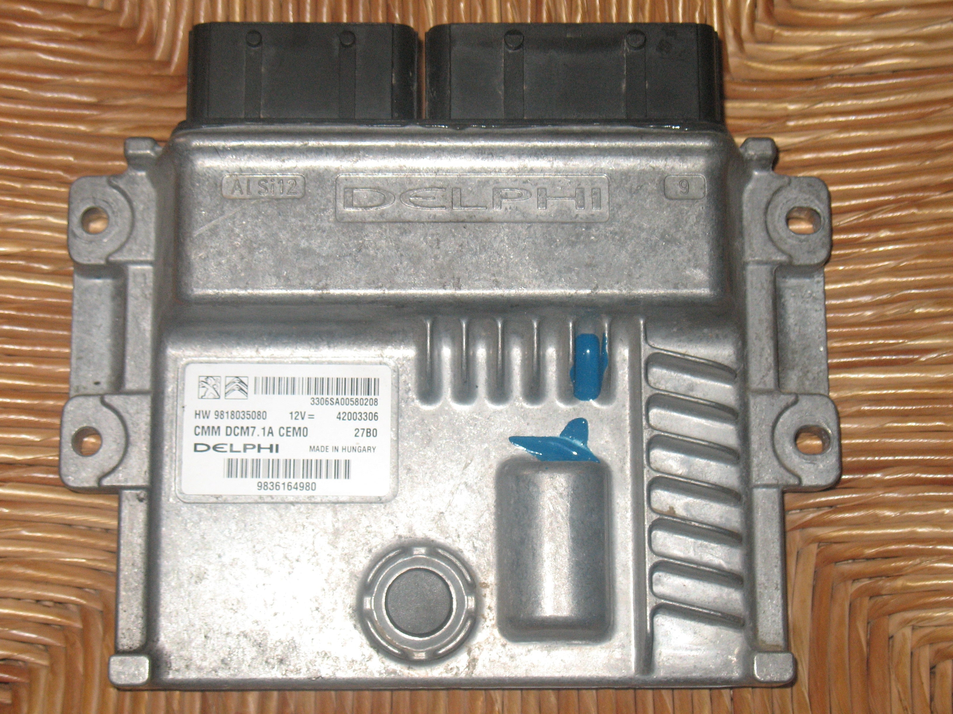 Peugeot Citroen ECU Delphi CMM DCM7.1A HW 9818035080 9836164980 42003306