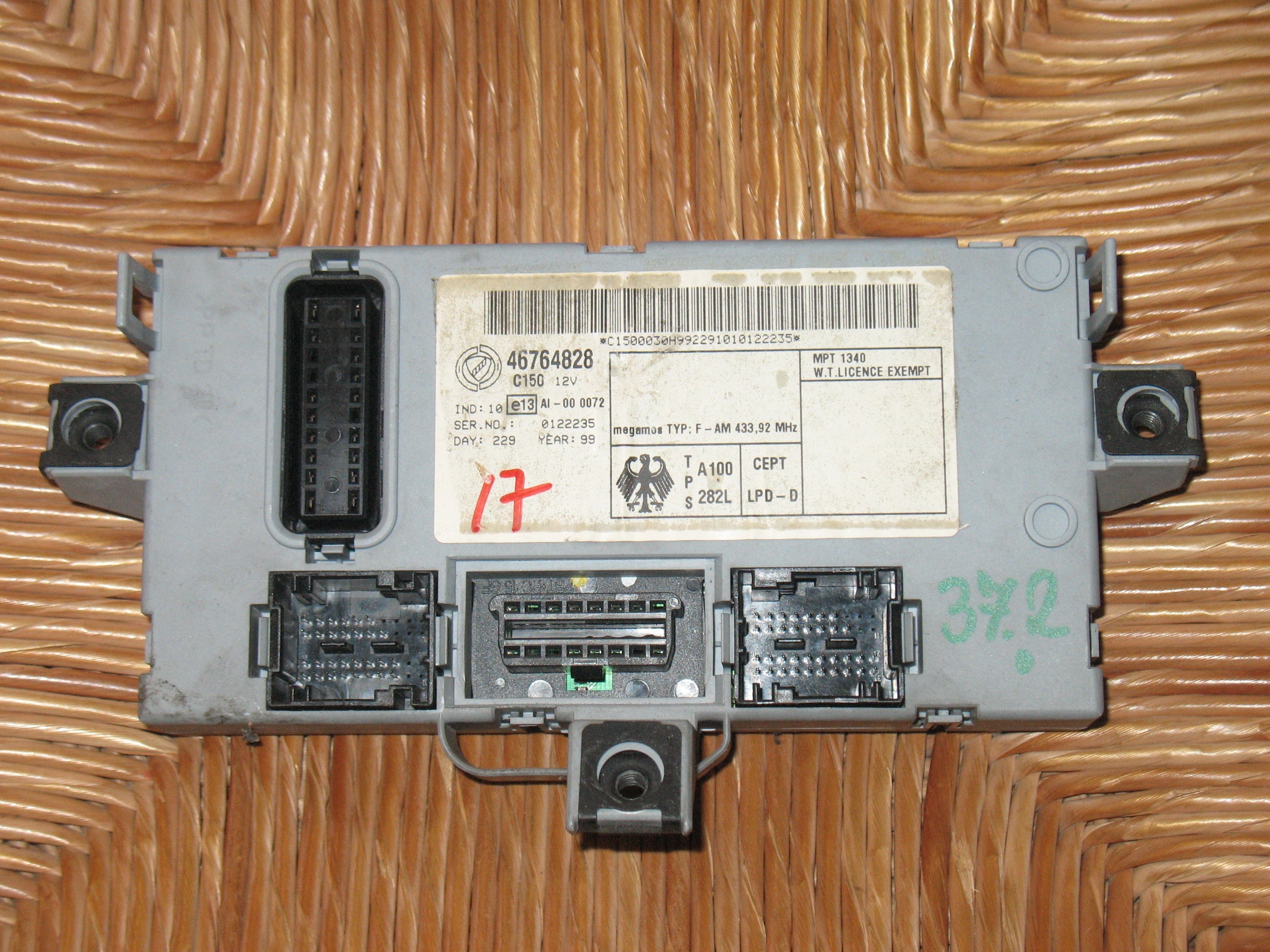 BODY FIAT DOBLO PALIO 1.9 46764828 AI-000072 0122235