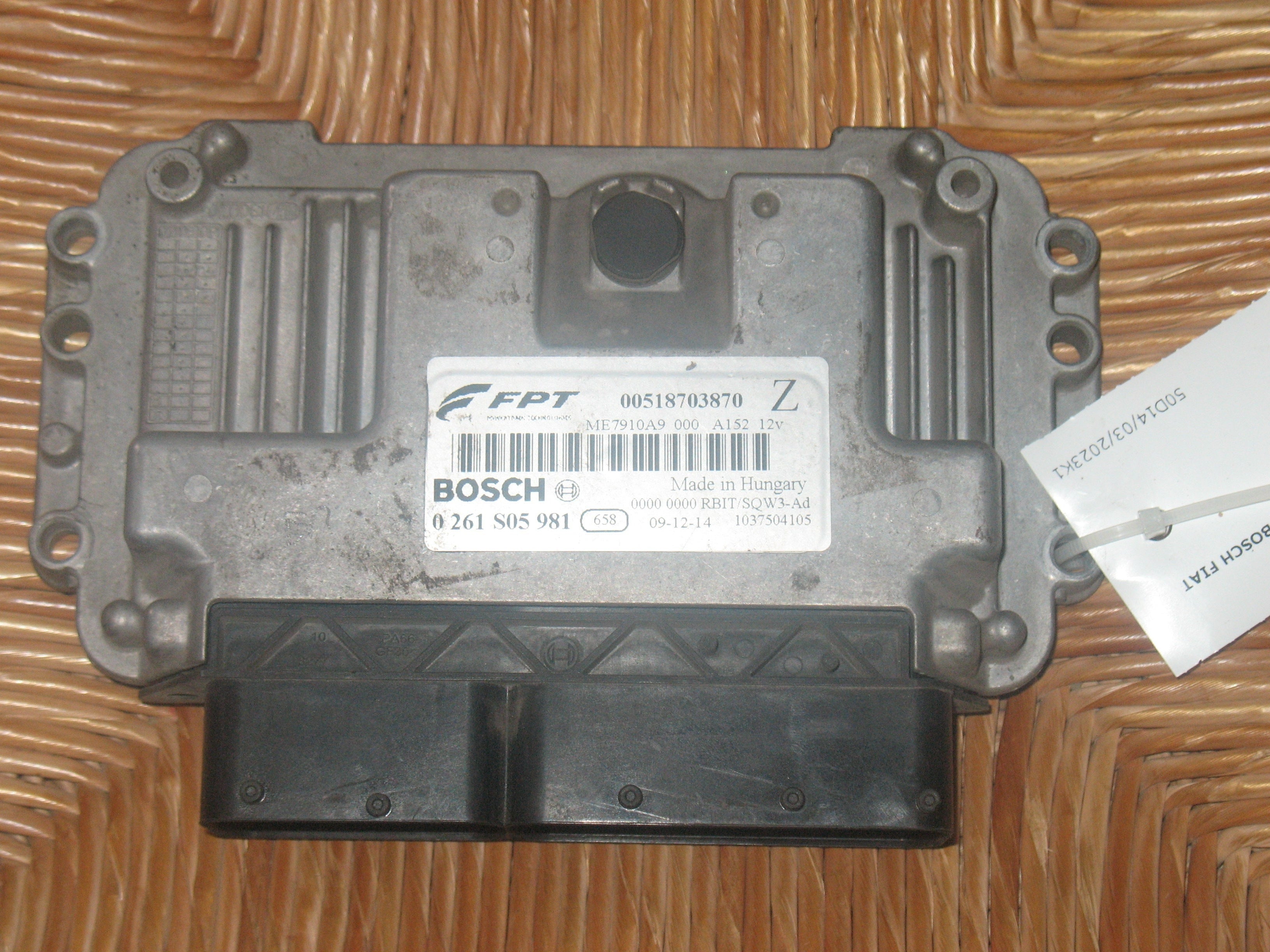 0261S05981 CENTRALINA MOTORE ECU BOSCH FIAT BRAVO 198 1.4B 16V 90CV 2010 140550