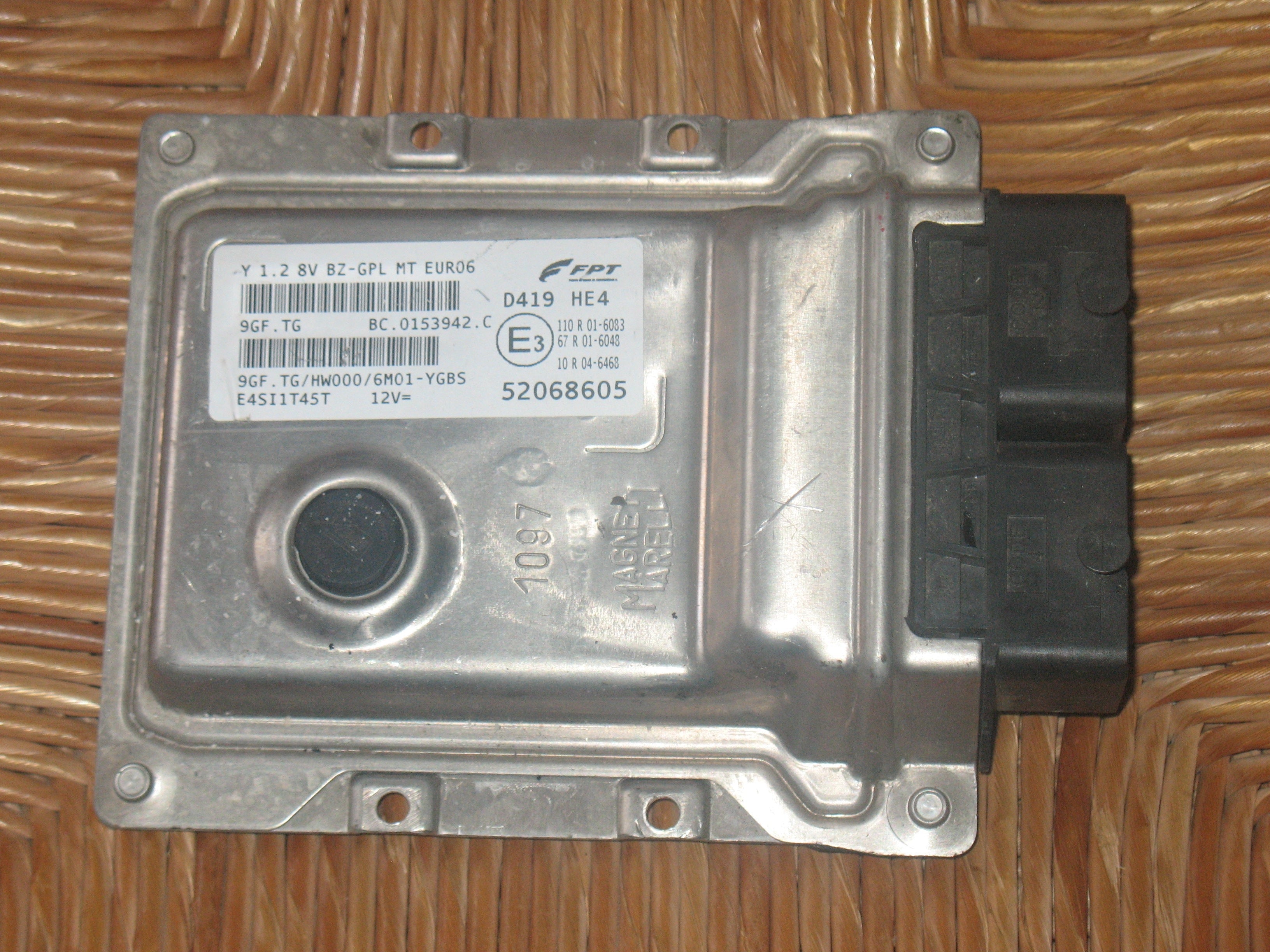 Ecu Iaw 9gf.tg Lancia Ypsilon 1.2 EB9GFTGN OEM 52068605