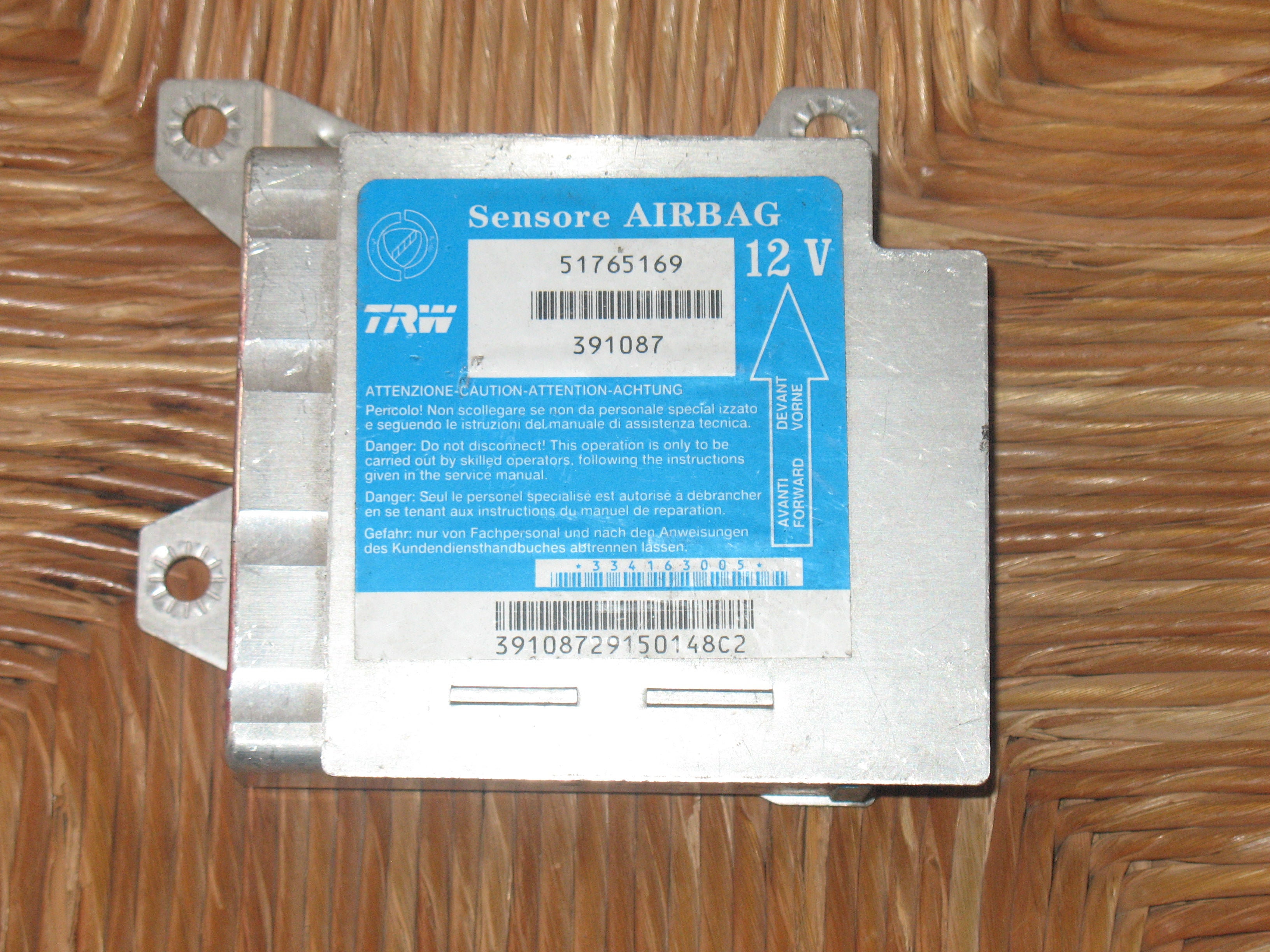 51765169 CENTRALINA AIRBAG LANCIA Musa 1° Serie Benzina (2005)
