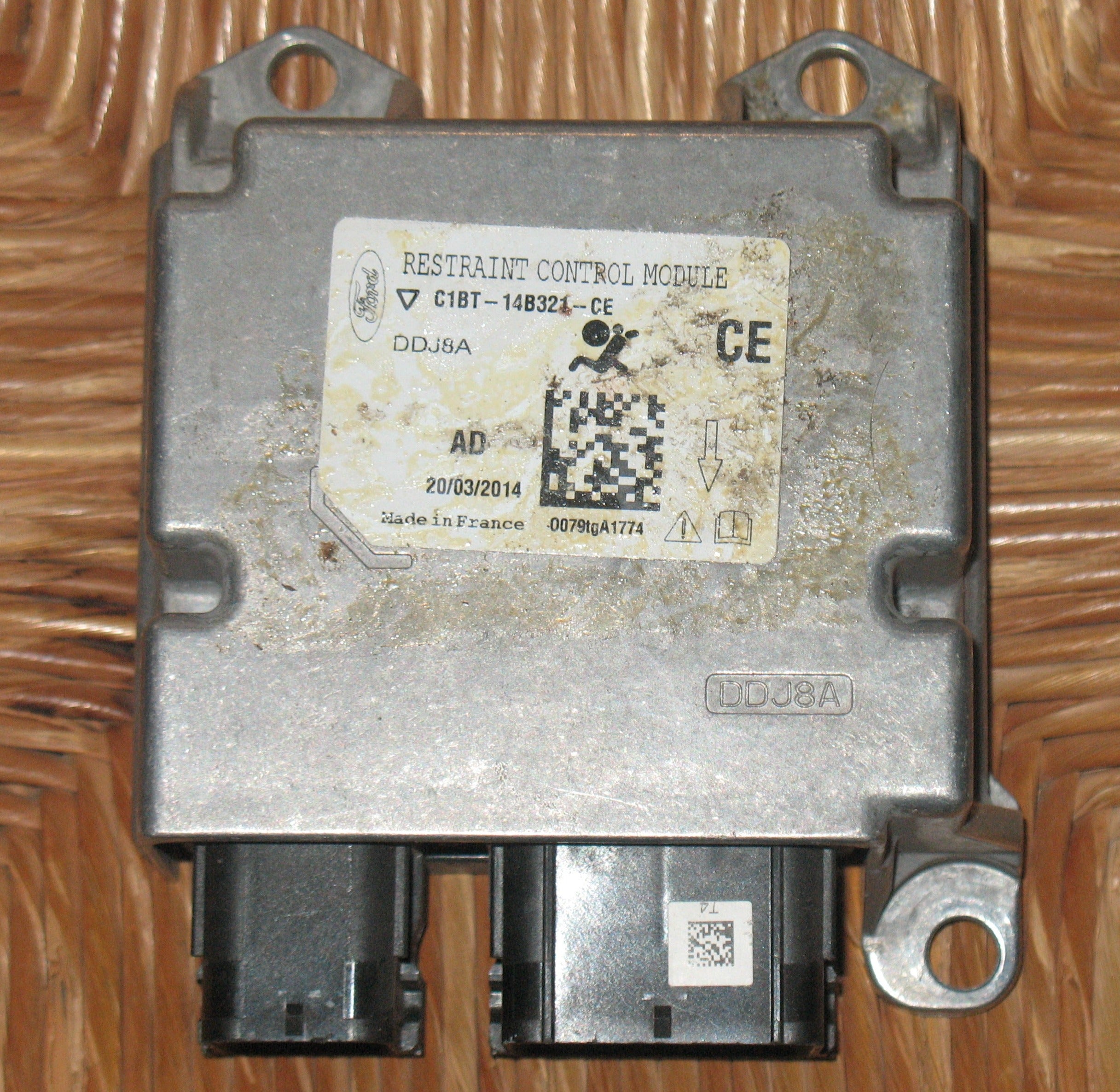 Ford Fiesta Airbag Modulo Controllo ECU C1BT14B321CE C1BT-14B321-CE