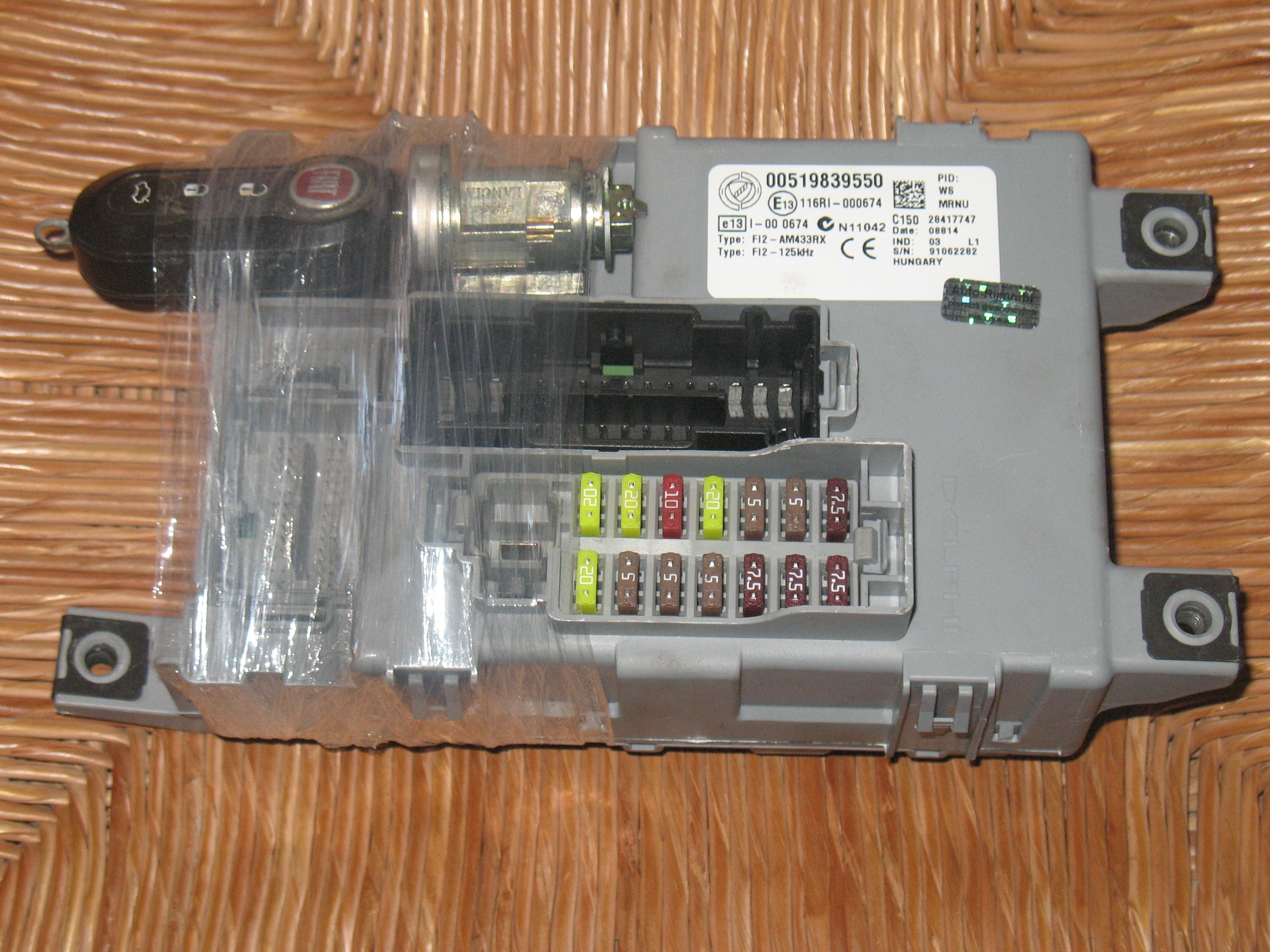 Controller bsi bcm fiat grande punto 00519839550 delphi 519839550