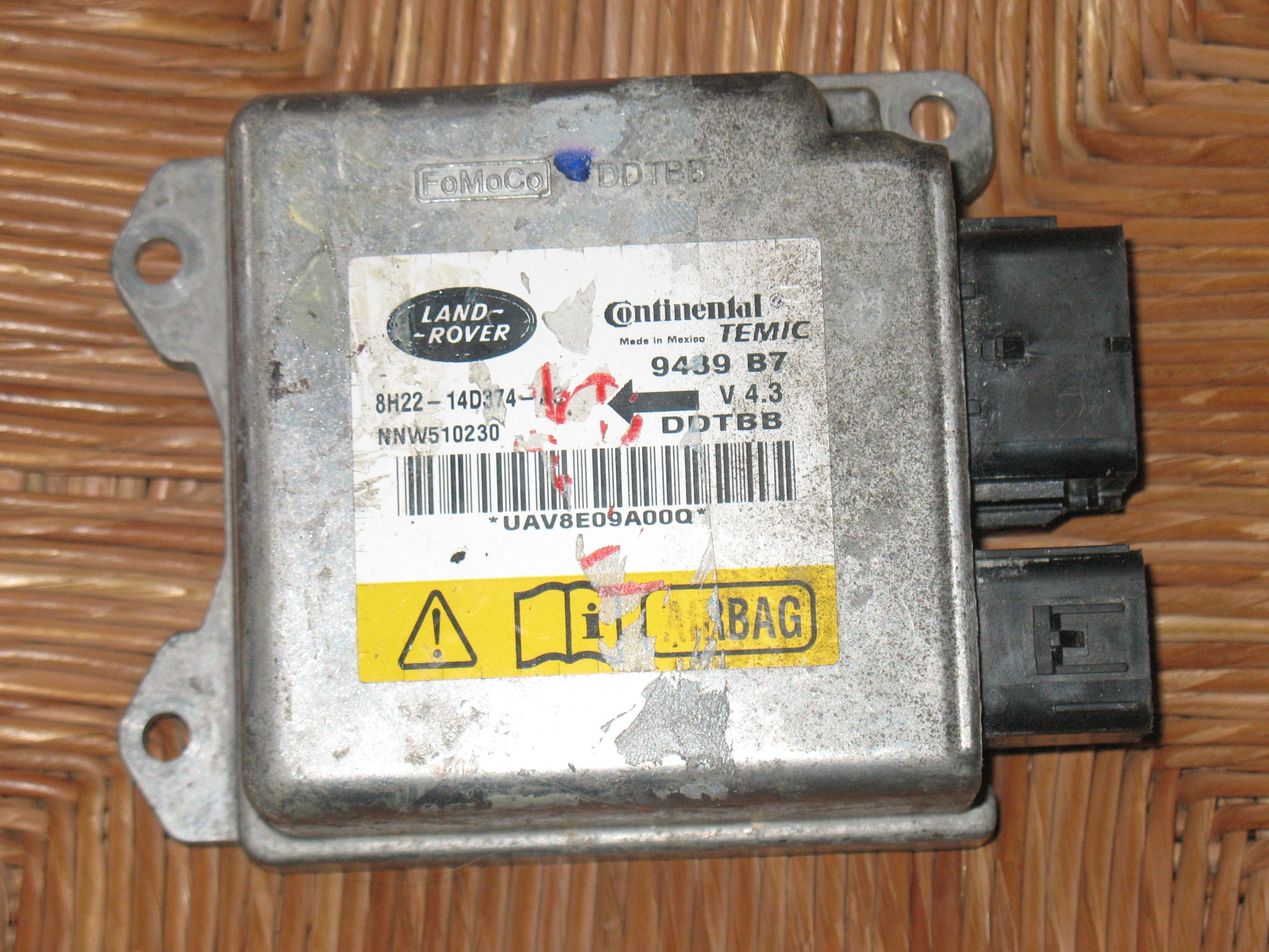 Range Rover Sport Airbag 8H2214D374AC NNW510230 9489B7 DDTBB