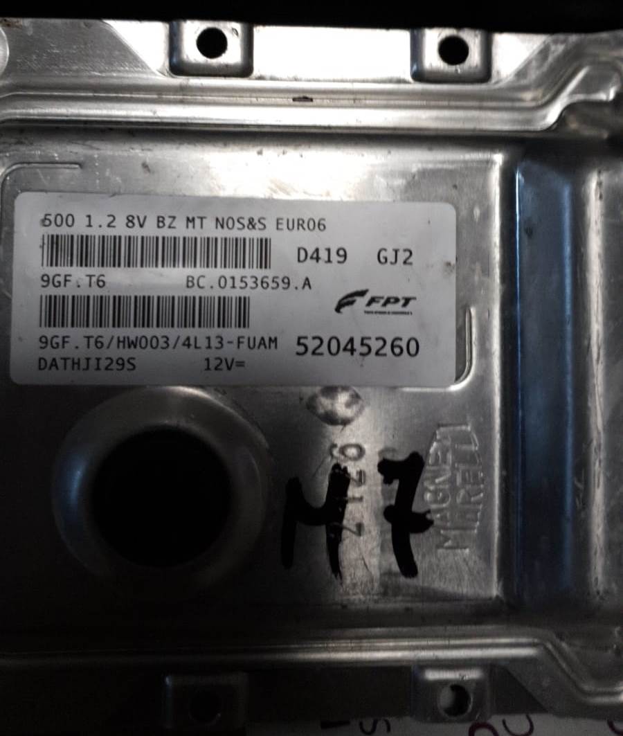Fiat 500 1.2 8v BZ 52045260 FPT 9GF.T6 / HW003 4E04 BC.0116757.G