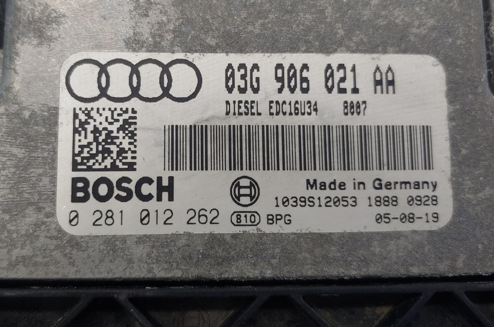ECU AUDI A3 2.0TDI 03G906021AA 0281012262