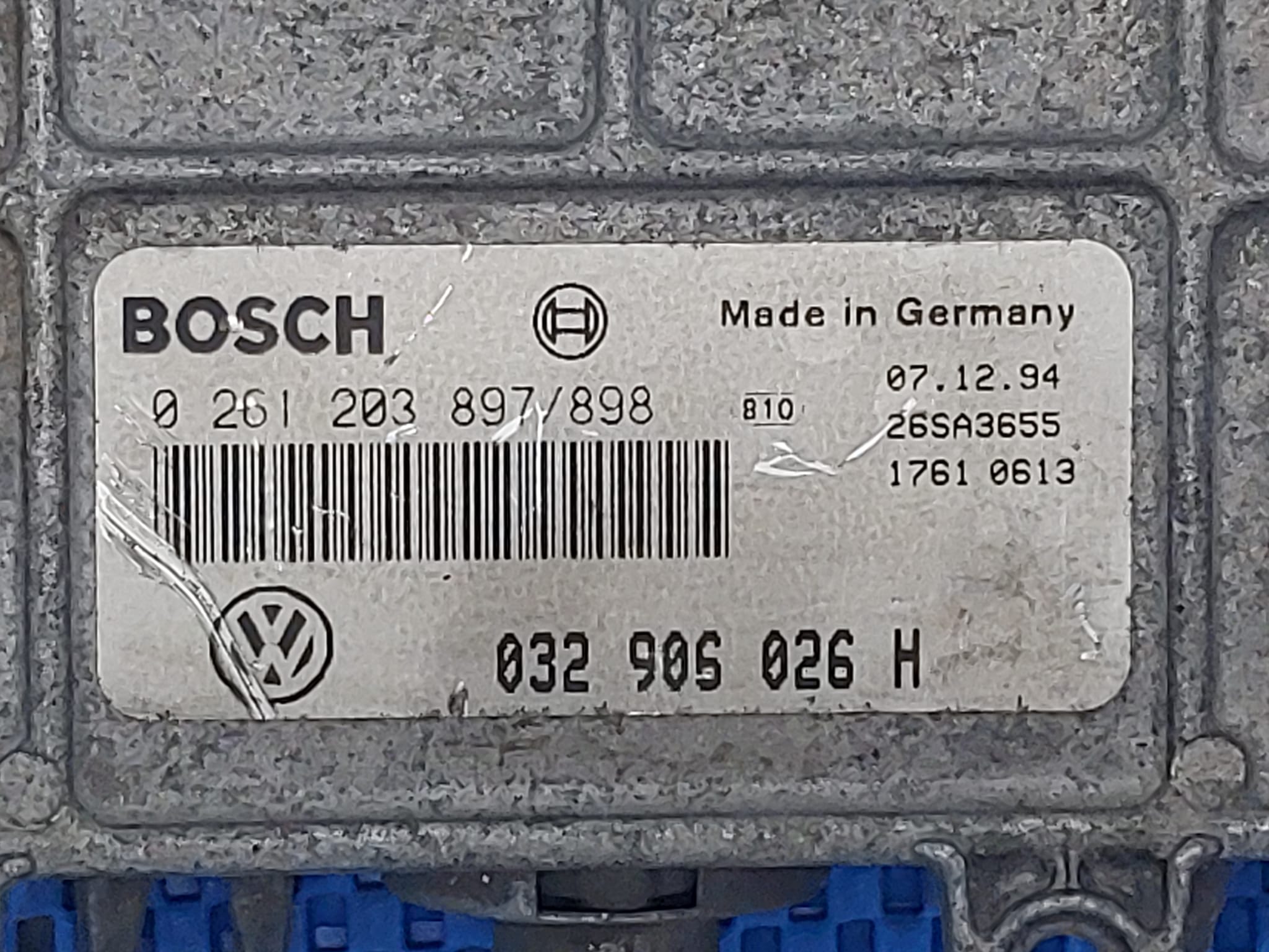 ECU VW POLO 1.6 0261203897/898 032906026H 0261203897 0261203898