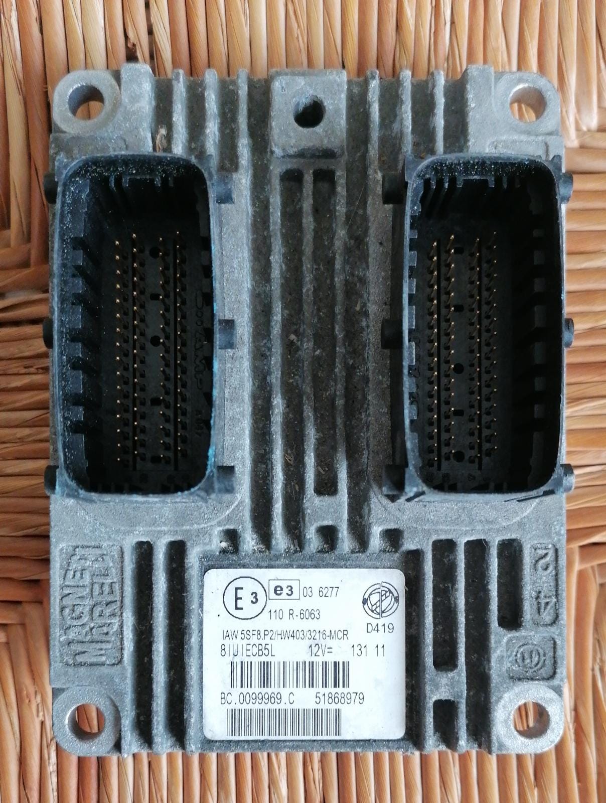 Ecu fiat grande punto gpl 1.4 IAW 5SF8.P2 HW403 51868979
