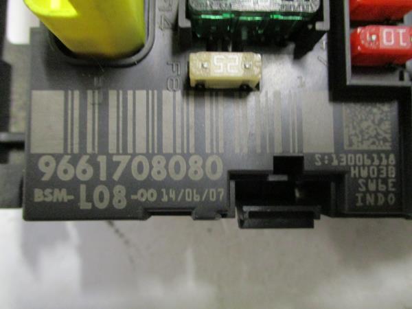 ECU BSM CITROEN C4 PEUGEOT 9661708080 BSM-L08-00 HW03B SW6E