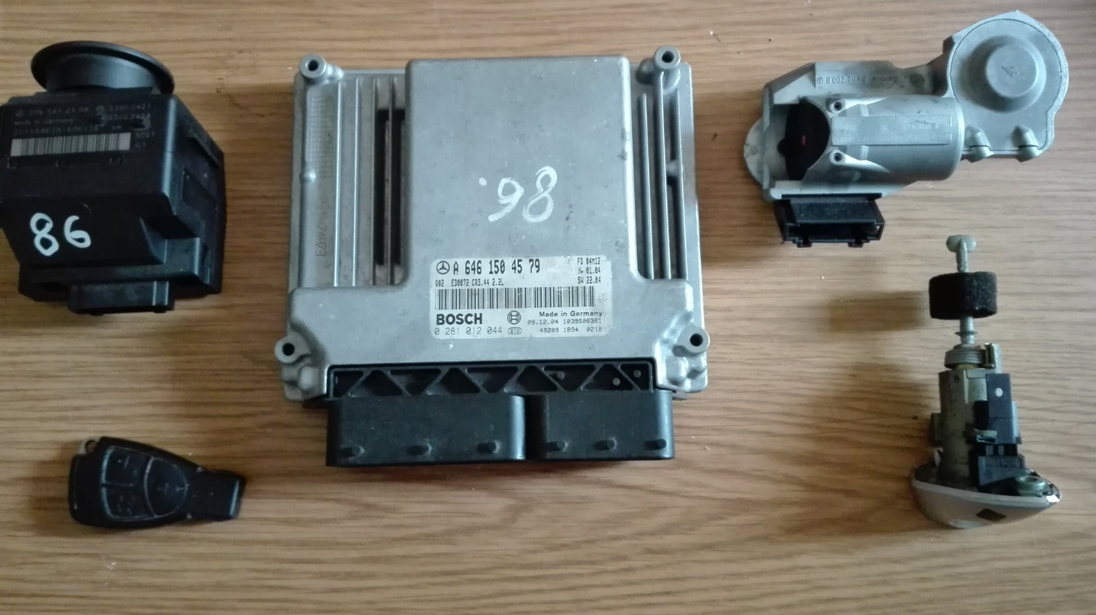 KIT Motore Mercedes Benz Classe C W203 Ecu A6461504579 0281012044