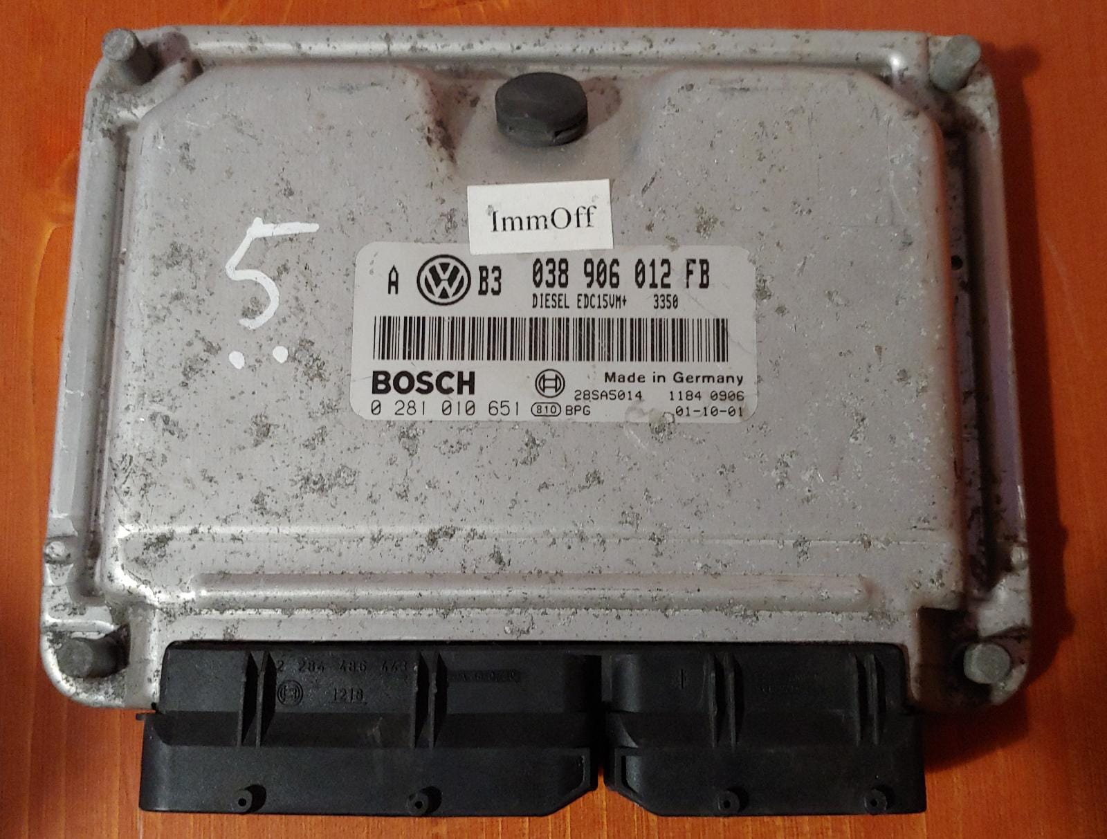 Ecu motore volkswagen golf bosch 0281010651, 038906012fb IMMOFF