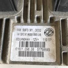 Grande Punto 1.2 8 valvole IAW 5SF3.M1 D032 HW300 / 0905-L48 51798649