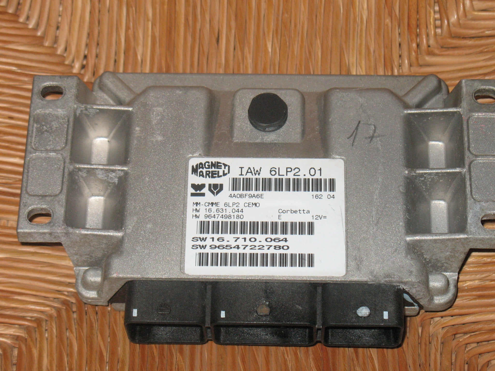ECU PEUGEOT 307 IAW 6LP2.01 IAW6LP201 HW 16.631.044 16631044