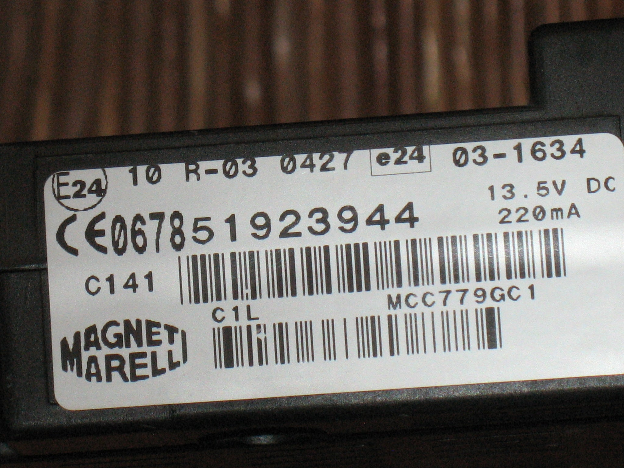 ECU CENTRALINA Blue&me FIAT 500 PUNTO 51923944