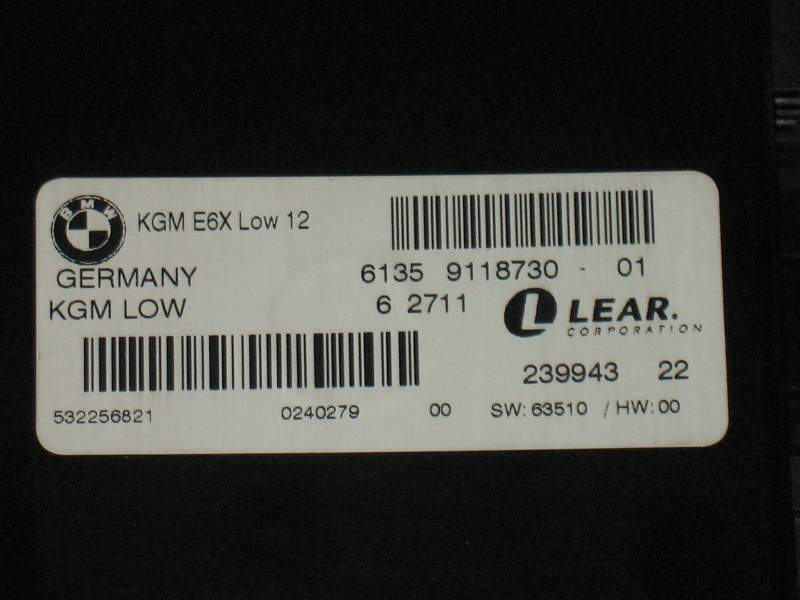 BODY BMW E60 E61 E63 E64 9118730 61359118730 KGM LOW