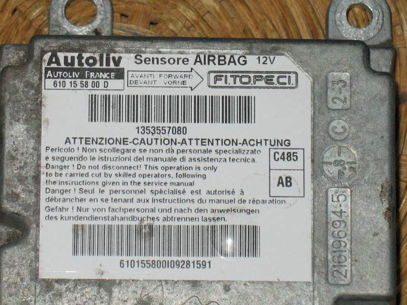 Ecu airbag fiorino bipper nemo autoliv 610155800d 1353557080
