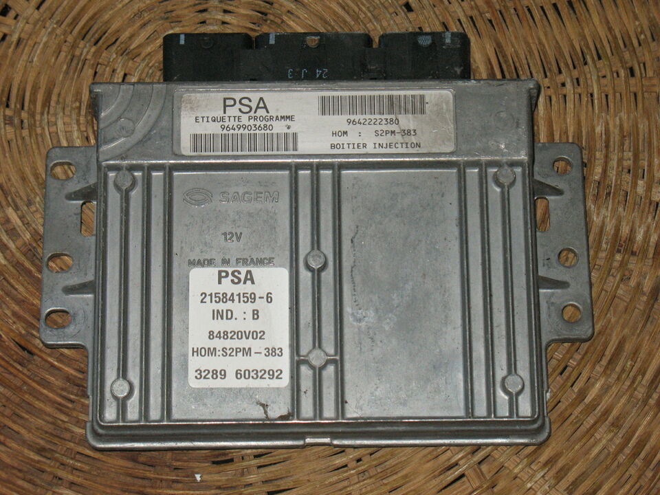 ECU CITROEN C3 9649903680 9642222380 21584159-6 S2PM-383