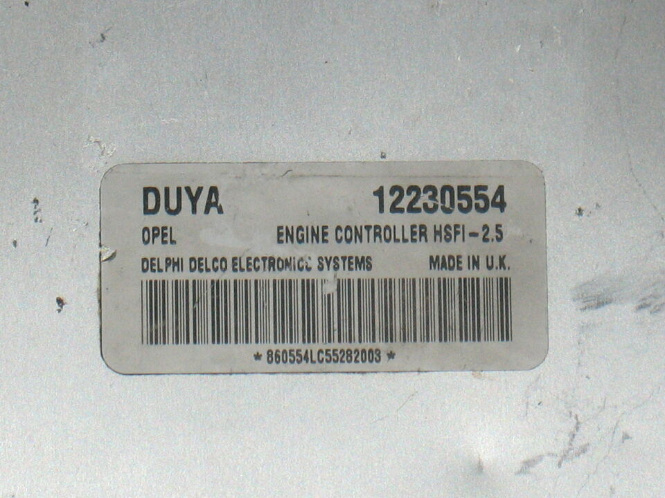 Ecu opel zafira meriva 1.4 1.6 12230554 duya hsfi-2.5