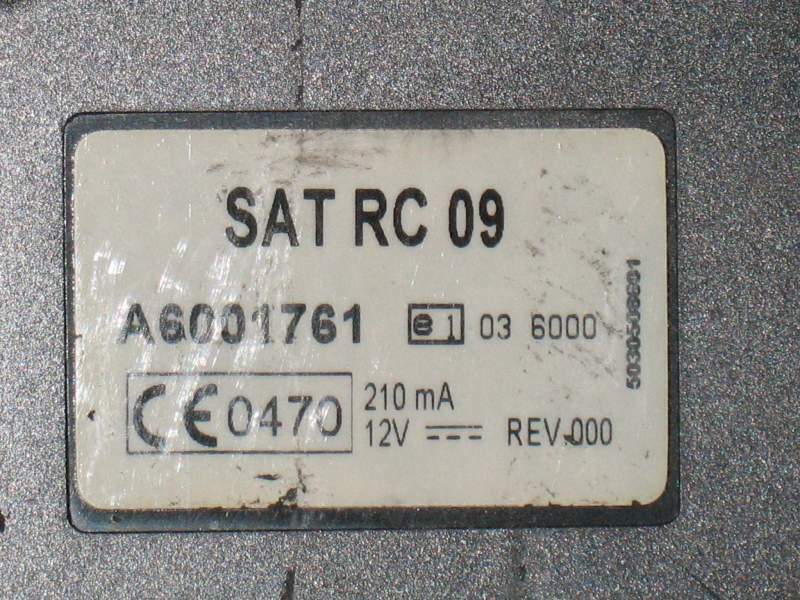 Modulo controllo unità SAT RC 09 A6001761