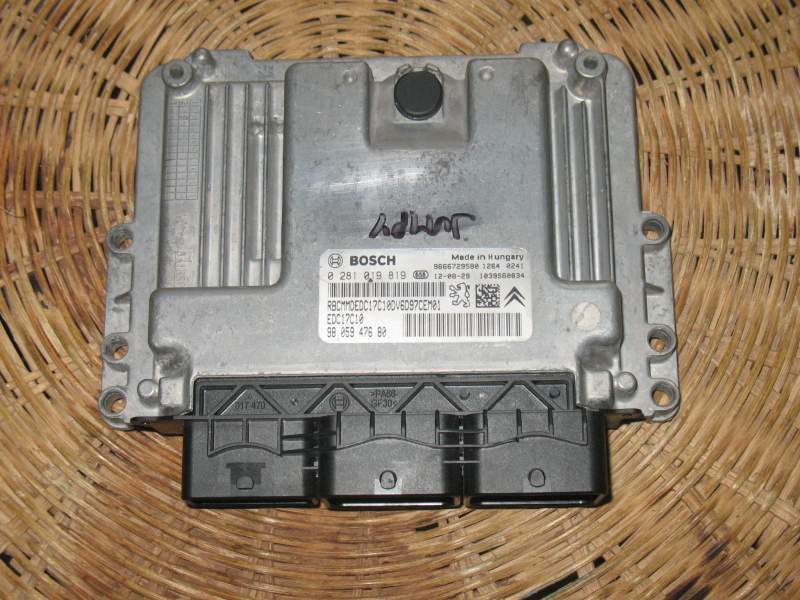 ECU CITROEN C3 BOSCH 0281019819 9805947680 EDC 17C10-5.11