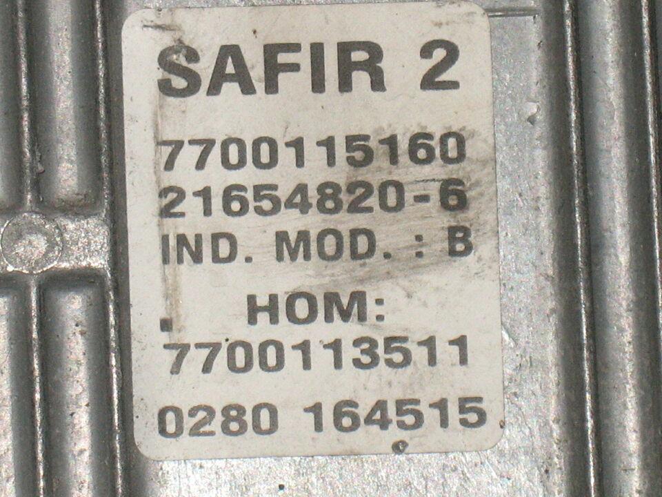 ECU RENAULT CLIO 1.2 7700115160 HOM 7700113511 216548206 35Pin