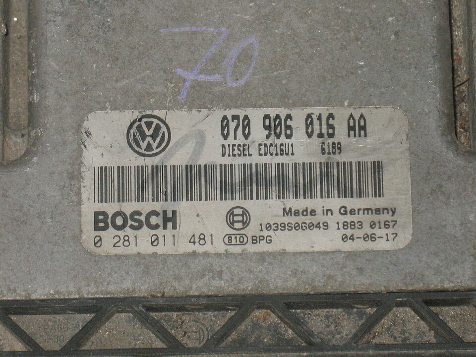 ECU VW TOUAREG 5.0 TDI BOSCH 0281011481 070906016AA EDC 16U1-5.2