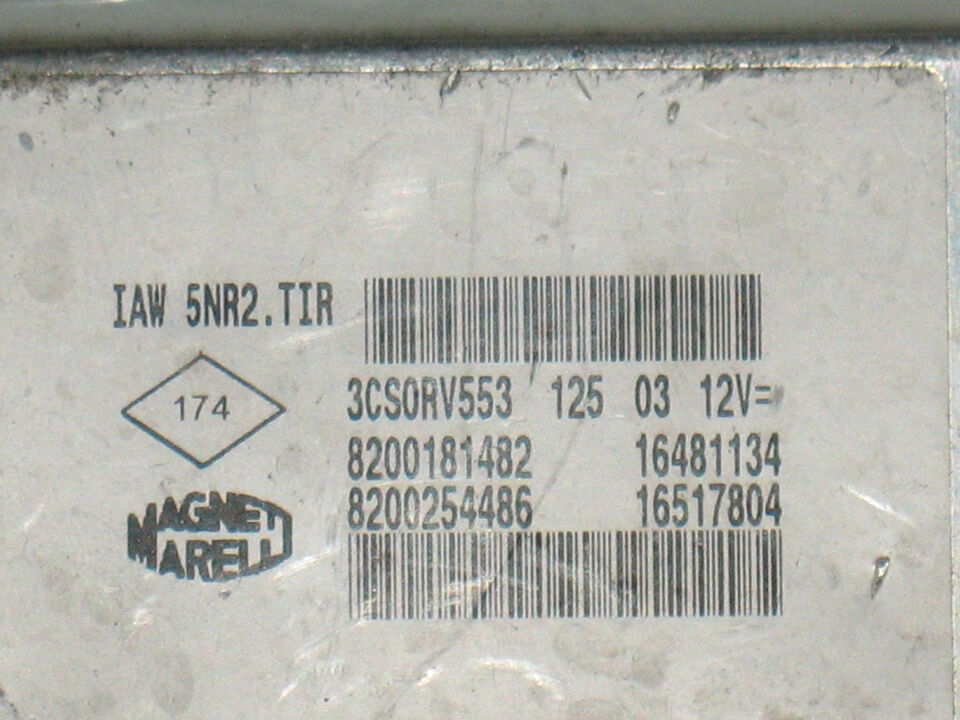 ECU RENAULT CLIO TWINGO 1.2 IAW 5NR2.TIR 8200181482 8200254486