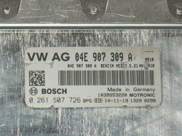 ECU VW GOLF VII 1.2 1.4 0261S07726 04E907309A MED17.5.21 HW:H10