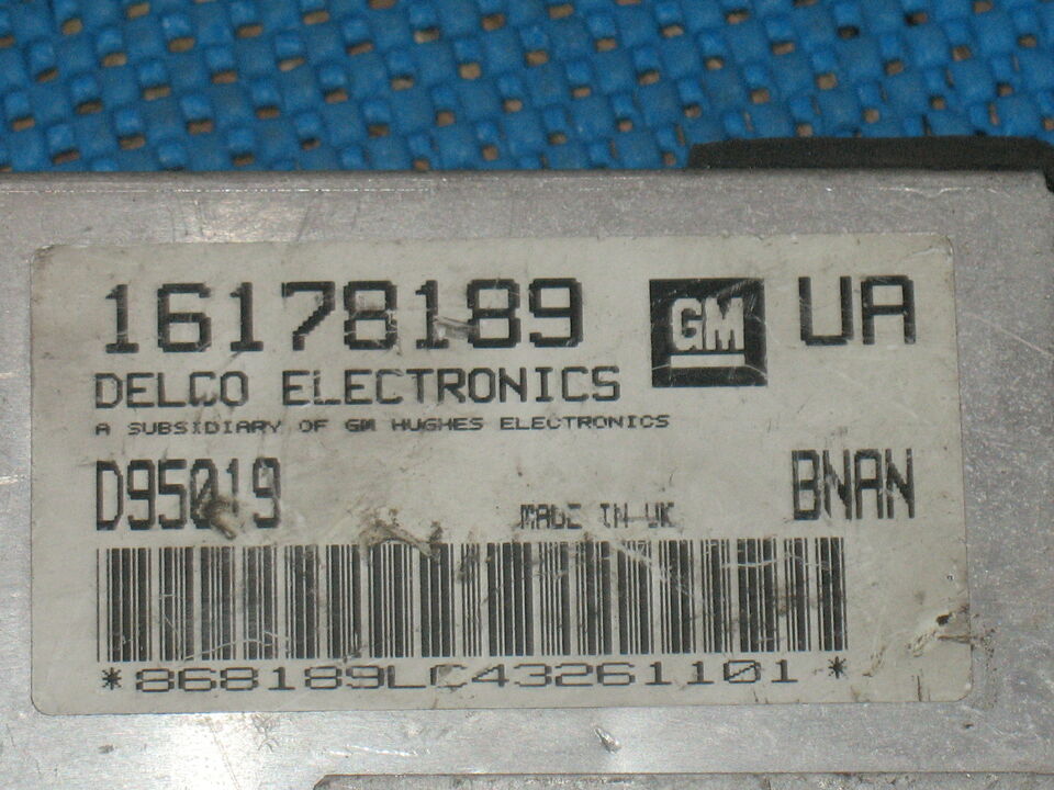 Ecu 16178189 UA opel tigra 1.4 - corsa B BNAN Opel Corsa B Tigra 1.4 16V