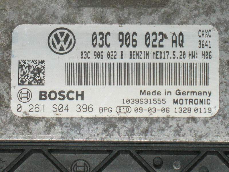 ECU Seat Leon 1.4 TSI 16v BOSCH 0261S04396 03C906022AQ
