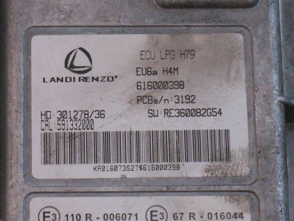 Centralina Dacia Logan Sandero Landi Renzo Ecu LPG 616000398