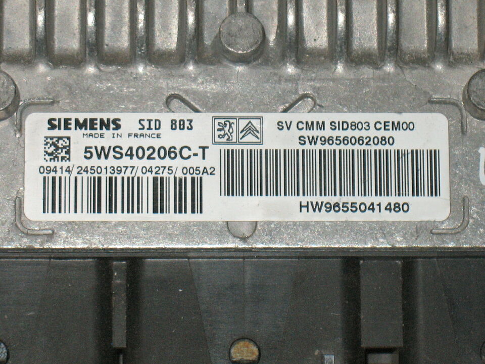 Peugeot 407 2.0 HDI SID803 5WS40206C-T 9656062080 HW 9655041480