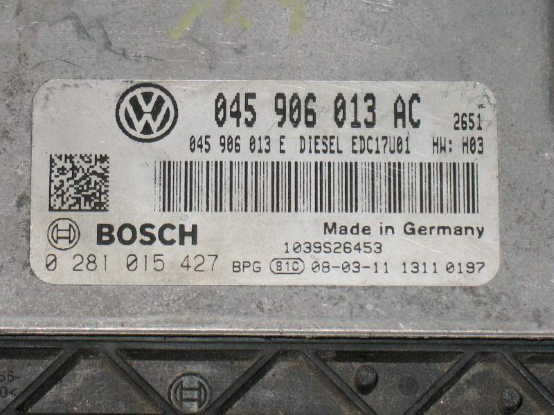 ECU SEAT IBIZA 1.4 EDC 17U01-4.31 0281015427 045906013AC 045906013E