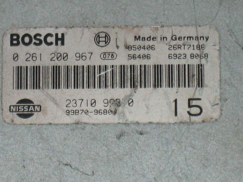Motore centralina centralina ECU NISSAN 2371099B70 0261200967