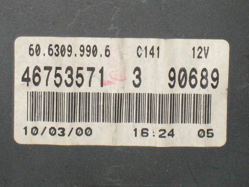 Tachimetro quadro strumenti fiat punto 6063099906 46753571 3