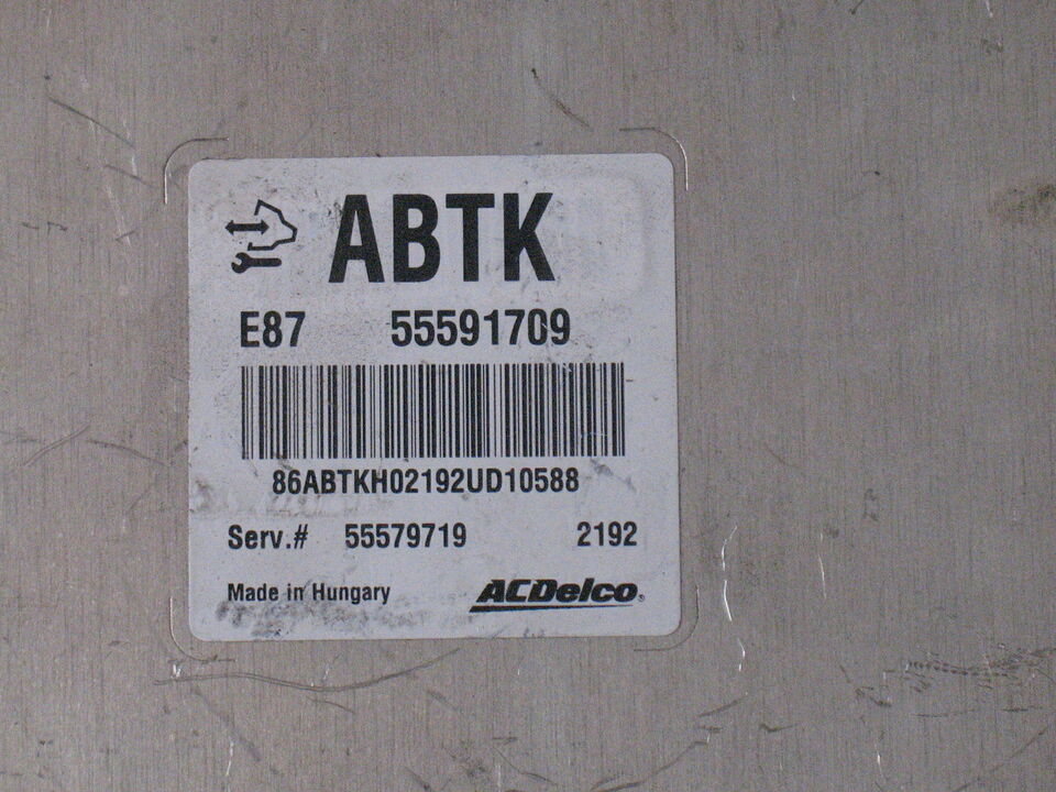 55591709 CENTRALINA OPEL Mokka 1° Serie 1700 Diesel ABTK E87