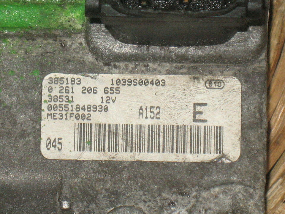 ECU FIAT STILO BOSCH 0 261 206 655 0261206655 00551823810