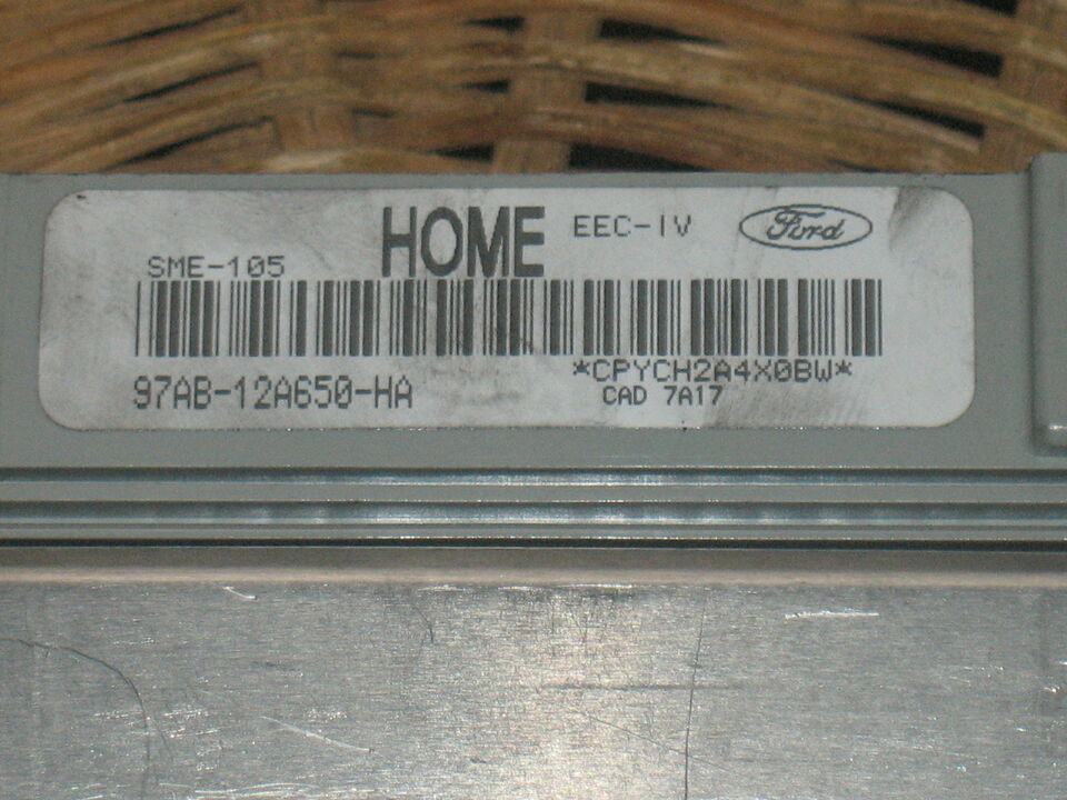 ECU FORD ESCORT 1.8 97AB-12A650 HA 97AB12A650HA 12A650HA HOME SME-105