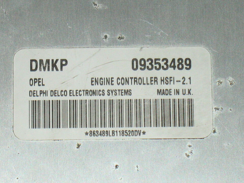Ecu opel astra zafira delphi 09353489 dmkp 09353489dmkp hsfi2 1