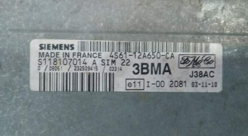 FIESTA SIEMENS S118107014 A 4S61-12A650-CA 3BMA SIM22