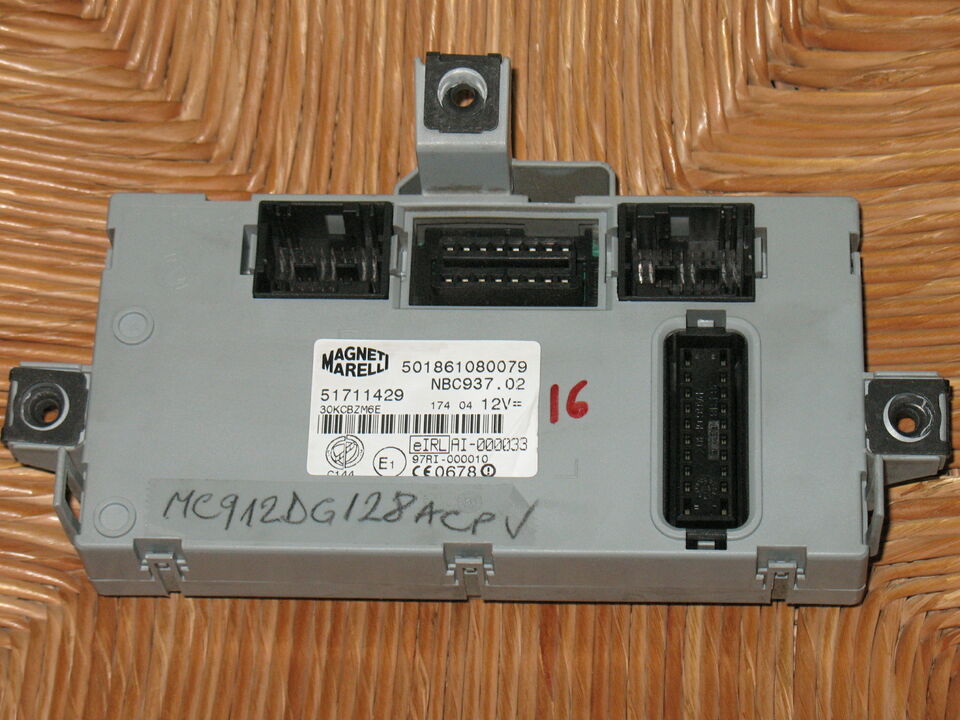 ECU BODY ALFA ROMEO 147 1.6 , 1.9 51711429 501861080079